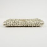 MIU MIU Matelasse Leather Pouch Silk Eye Mask Gold Used - 图片 4