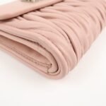 MIU MIU Matelasse Leather Tri-fold Wallet Pink Used - 图片 6