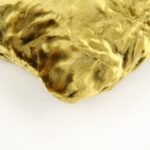 MIU MIU Satin Velour Suede Shoulder Bag Drawstring Bag Gold Black Used - 图片 9