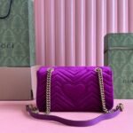 GG Velvet Small Marmont shoulder bag - 图片 4
