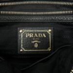 PRADA Nylon Leather 2WAY Bag Hand Bag Shoulder Bag Black BN2032 - 图片 24