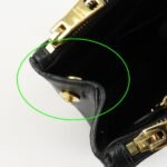 PRADA Triangle Logo Saffiano Leather 2WAY Hand Bag Black BN1801 Used - 图片 16