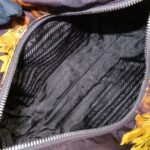 PRADA Triangle Logo 2Way Hand Bag Shoulder Bag Brown Yellow BN1052 Used - 图片 20