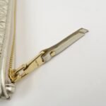 MIU MIU Matelasse Leather Pouch Silk Eye Mask Gold Used - 图片 10