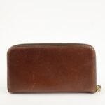 PRADA Saffiano Leather Round Zippy Long Wallet  Brown 1M0506 Used - 图片 2