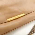 MIU MIU Leather 2Way Chain Shoulder Bag Clutch Bag Brown - 图片 18