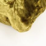 MIU MIU Satin Velour Suede Shoulder Bag Drawstring Bag Gold Black Used - 图片 11