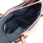 PRADA Triangle Logo Leather 2Way Tote Bag Hand Bag Pink B2625M - 图片 21