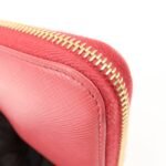 PRADA Logo Saffiano Leather Round Zippy Long Wallet Pink 1M0506 - 图片 14