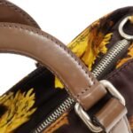 PRADA Triangle Logo 2Way Hand Bag Shoulder Bag Brown Yellow BN1052 Used - 图片 7