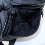 PRADA Triangle Logo Nylon Leather Shoulder Bag Silver HDW Black Used - 图片 15