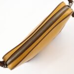 PRADA Leather Shoulder Bag Hand Bag Bi-color Mustard Brown Used - 图片 19