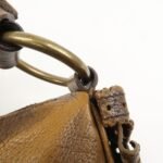 MIU MIU Leather Ribbon Hand Bag Shoulder Bag Dark Brown - 图片 9