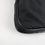 PRADA Triangle Logo Nylon Leather Shoulder Bag Silver HDW Black Used - 图片 11
