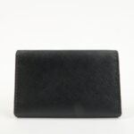 PRADA Triangle Logo Saffiano Leather Key Case Black 1M0222 Used - 图片 2
