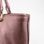 PRADA Leather 2Way Tote Bag Shoulder Bag Metallic Pink BN1713 Used - 图片 18