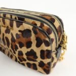 MIU MIU Unborn Calf Leather Shoulder Bag Beige Brown Used - 图片 17