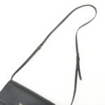 PRADA Saffiano Leather Shoulder Wallet Shoulder Bag Black BT1019 - 图片 6