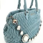 MIU MIU Matelasse Nappa Crystal Leather 2WAY Bag RN0958 Used - 图片 15