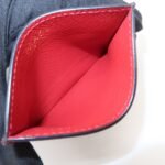 PRADA Saffiano Leather Heart Card Case Black Red White 1MC025 - 图片 17