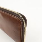 PRADA Saffiano Leather Round Zippy Long Wallet  Brown 1M0506 Used - 图片 10