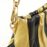 PRADA Leather Hand Bag Black Gold Hardware - 图片 15