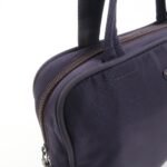 PRADA Triangle Logo Leather Nylon Hand Bag Purple B8495 - 图片 12