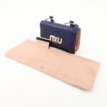 MIU MIU Madras Leather Shoulder Bag Crossbody Bag 5BH087 Used - 图片 24