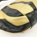 PRADA Leather Hand Bag Black Gold Hardware - 图片 12