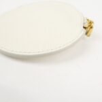 PRADA Triangle Logo Saffiano Leather Coin Case White 1MM006 Used - 图片 9
