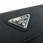 PRADA Triangle Logo Nylon 6 Key Case Key Holder Black M26X Used - 图片 12