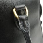 PRADA Leather 2Way Bag Hand Bag Black Gold Hardware Used - 图片 7