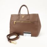 PRADA  Vitello Daino Leather 2Way Tote Bag Shoulder Bag BN2545 Used - 图片 24