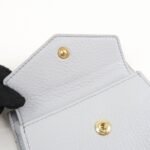 MIU MIU leather Card Case Coin Case Light Gray 5MC081 Used - 图片 19