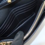 PRADA Saffiano Leather Shoulder Wallet Shoulder Bag Black BT1019 - 图片 20