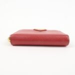 PRADA Triangle Logo Round Zippy Coin Case Red 1MO268 Used - 图片 5