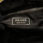 PRADA Triangle Logo 2Way Hand Bag Shoulder Bag Brown Yellow BN1052 Used - 图片 23