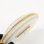 PRADA Triangle Logo Saffiano Leather Coin Case White 1MM006 Used - 图片 13