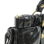 MIU MIU Patent Leather 2Way Tote Bag Shoulder Bag Black RT0383 - 图片 14