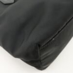 PRADA Nylon Leather Hand Bag Black Gold Hardware 1BA084 - 图片 10