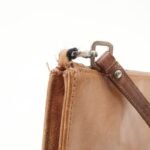 PRADA Triangle Logo Leather Shoulder Bag Hand Bag Brown Used - 图片 16