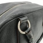 PRADA Logo Leather Hand Bag Mini Boston Bag Black BL0471 Used - 图片 9