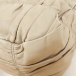 PRADA Logo Leather Gathered 2Way Hand Bag Beige BN1336 - 图片 15