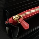 PRADA Logo Saffiano Leather Zippy Long Wallet Black 1ML506 - 图片 19