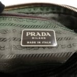 PRADA Leather Shoulder Bag Hand Bag Bi-color Mustard Brown Used - 图片 24