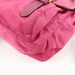 PRADA Nylon Saffiano Leather Flap Messenger Shoulder Bag Pink BT0697 Used - 图片 11