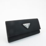 PRADA Triangle Logo Nylon 6 Key Case Key Holder Black M26X Used - 图片 4