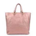 PRADA Leather 2Way Tote Bag Shoulder Bag Metallic Pink BN1713 Used - 图片 2