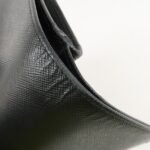 PRADA Saffiano Leather Bi-Fold Wallet Black Red Gold 1ML018 Used - 图片 14