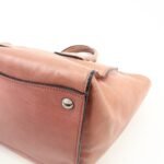 PRADA Triangle Logo Leather 2Way Tote Bag Hand Bag Pink B2625M - 图片 14